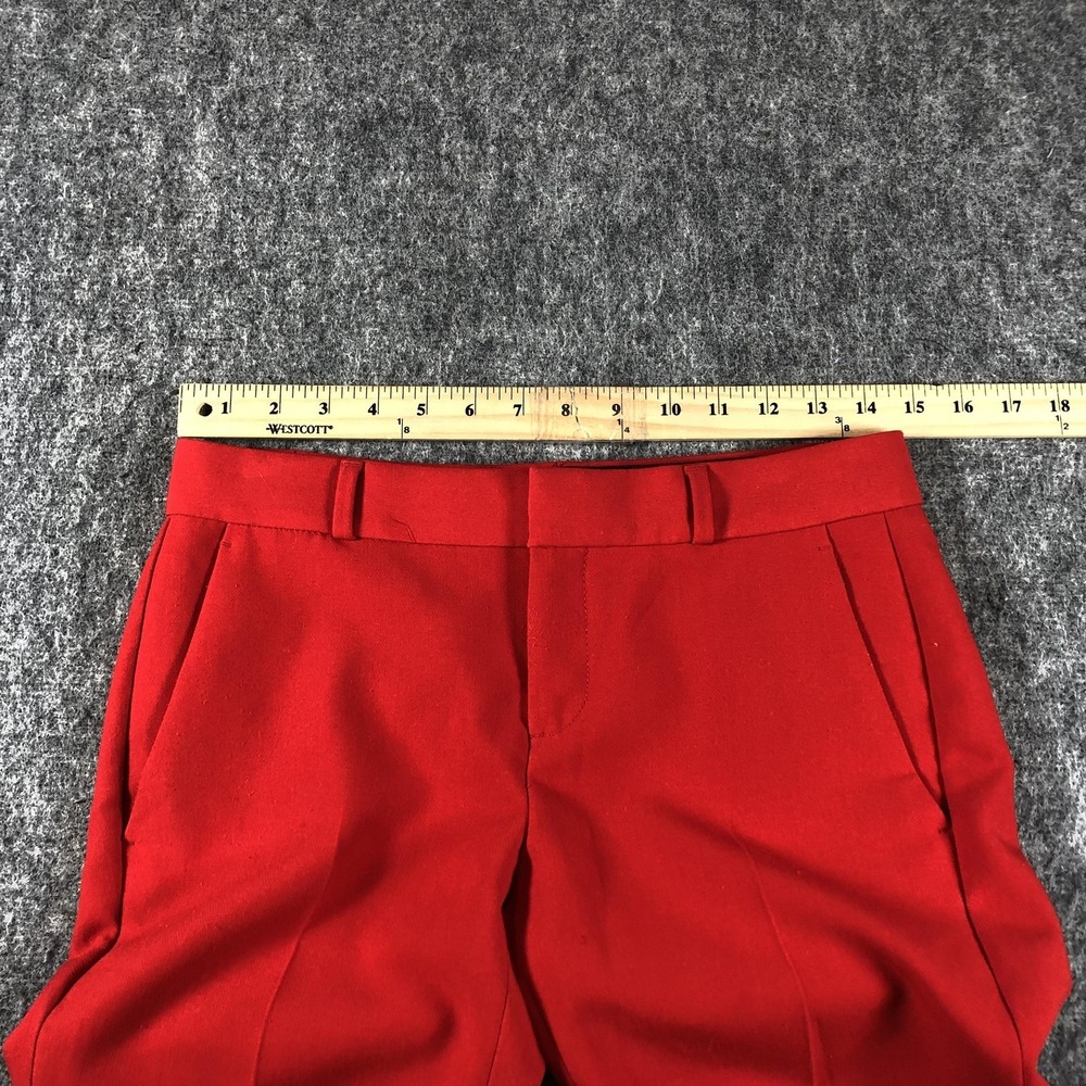 Banana Republic Avery Pants Womens Petite 0 Red Straight Leg Dress Work Stretch‎ - Picture 10 of 16